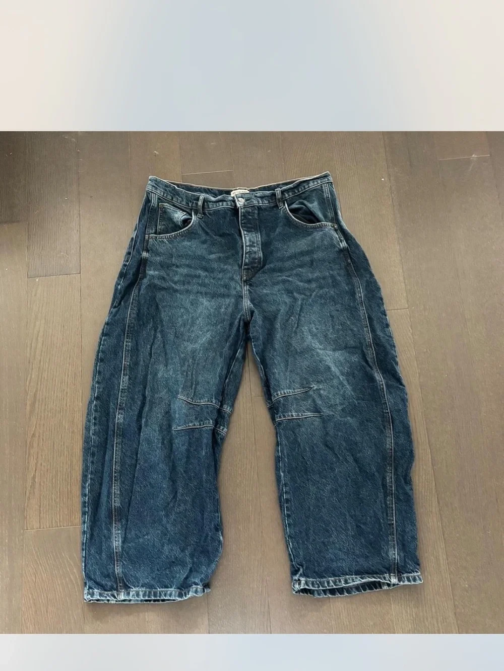 Free People  Good Luck Mid-Rise Barrel Jeans